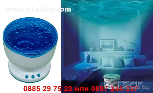 Антистрес Ocean Wave Проектор - код 0285, снимка 2 - Настолни лампи - 12230145
