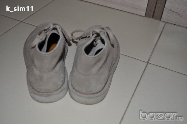 Велурени кларксове на Clarks №28, UK 10, снимка 4 - Детски маратонки - 15801089