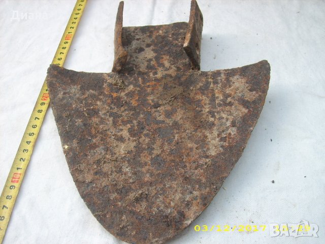 стар масивен кован лемиш , рало плуг , снимка 6 - Антикварни и старинни предмети - 22410143