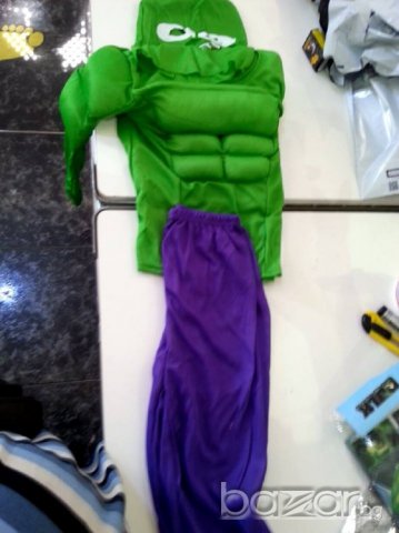 Костюм на Хълк с мускули, с твърда маска, снимка 6 - Други - 17999480