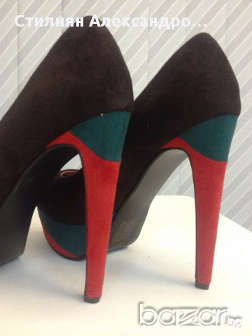 Елегантни дамски обувки на платформа, снимка 6 - Дамски обувки на ток - 13962186