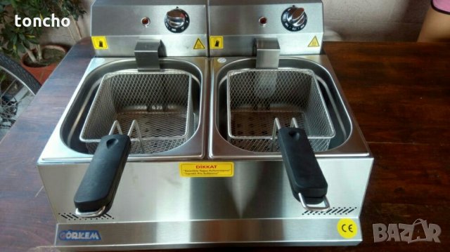 Професионален електрически фритюрник,1×5литра /2×5литра/1×8литра/2×8литра, снимка 2 - Обзавеждане на кухня - 21612758