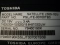 Лаптоп Toshiba SATELLITE L500-1EU / L500-1EF, снимка 5