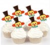 Клоун Палячо глава 25 бр картон топери за кексчета мъфини торта рожден ден украса