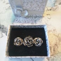 Сребърен лот Рози, снимка 2 - Бижутерийни комплекти - 20861700