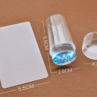 Прозрачен силиконов печат с капак, снимка 2 - Продукти за маникюр - 23677529