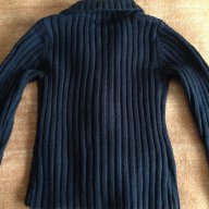 Елегантна черна жилетка с поло "Вивиан", снимка 4 - Блузи с дълъг ръкав и пуловери - 9543478