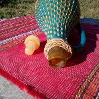 Старо плетено шише,дамаджана, снимка 7 - Антикварни и старинни предмети - 22892506