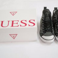 Естествена кожа, тъмносиви дамски кецове Guess - 37, снимка 1 - Кецове - 17371108