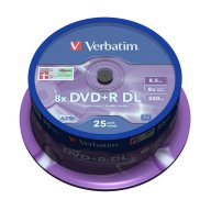 DVD+R DL Verbatim 8.5GB 240min 8x - празни дискове двуслойни, снимка 2 - DVD дискове - 10787599