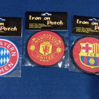 емблеми нашивки Manchester United, Bayern Munhen , FC Barcelona може да се лепи с ютия, снимка 3 - Фен артикули - 24009444