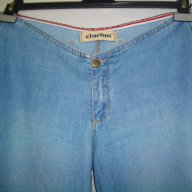 Уникални дънки "Clarion" jeans / широки крачоли , снимка 8 - Къси панталони и бермуди - 14169646
