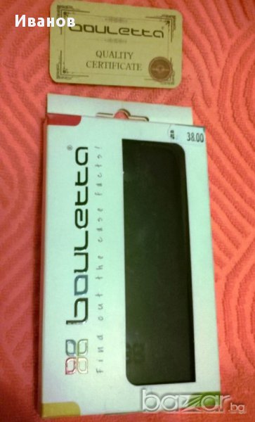 New цена калъф Bouletta ЕСТЕСТВЕНА кожа за смартфони: 5-5.5'/инча: БЕЗ бартери, само кеш, снимка 1