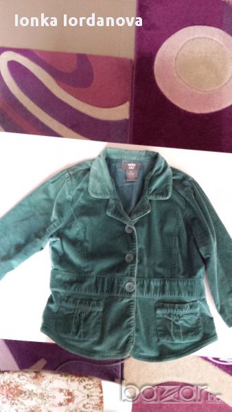 Късо сако цвят тюркоаз, размер М, снимка 1