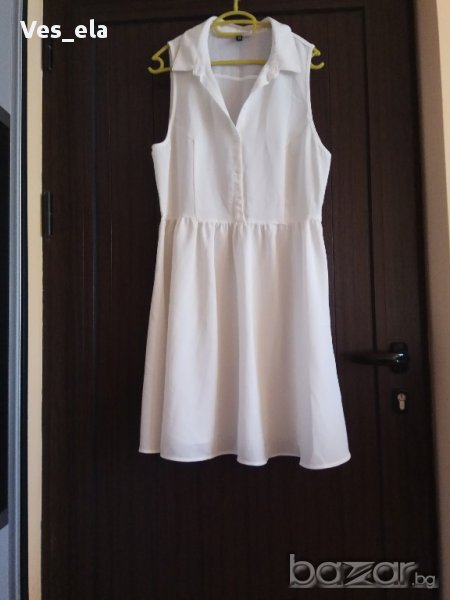 рокля цвят мръсно бяло Л-ХЛ размер- 10 лв, снимка 1