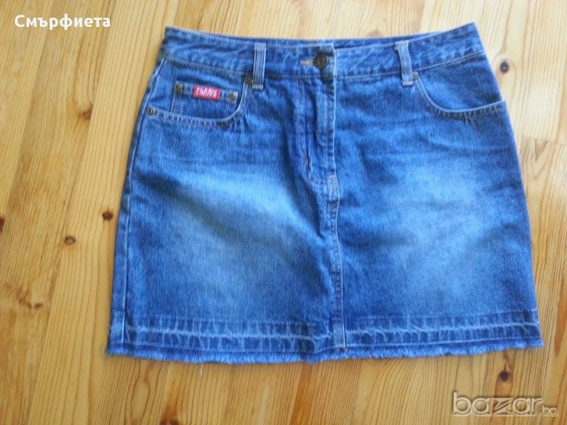 дънкова пола Flash lights  S- размер, снимка 1