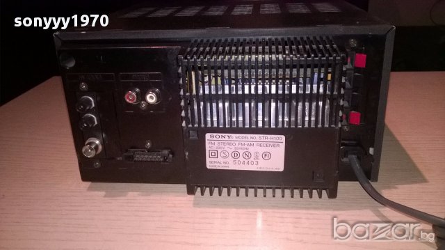 Sony str-h100-stereo receiver-made in japan-внос швеицария, снимка 11 - Ресийвъри, усилватели, смесителни пултове - 12855350