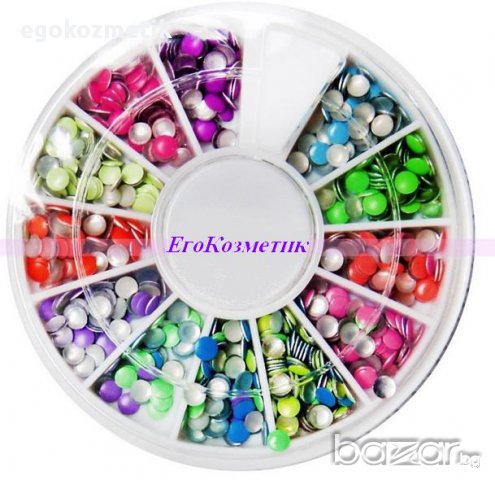 Декорации за маникюр тип капса в неонови цветове/златисти, снимка 3 - Продукти за маникюр - 10689591