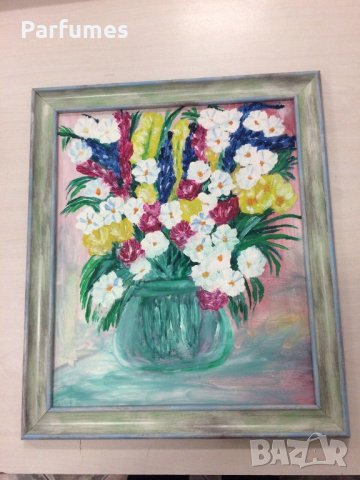 Картина 30/35 Маслени бои с рамка само за 50 лв. Ръчна изработка. Перфектният подарък. Изпращ, снимка 1