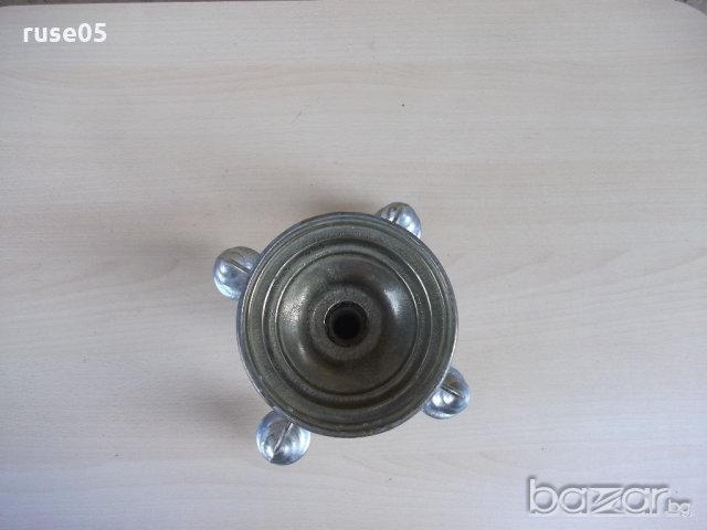 Свещник бронзов за 5 бр. свещи - 1,720 кг., снимка 6 - Други ценни предмети - 19341866