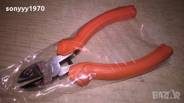 Клещи резач от калена стомана с ергономични гумени дръжки. Дължина - 10.5см., снимка 2 - Клещи - 25375944