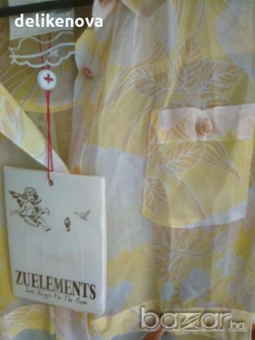 НОВО! Zu Elements. Original. Size ХS/S 100% Silk/коприна/, снимка 2 - Ризи - 18693539