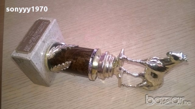 Кон-сувенир/награда-21х8х8см-внос швеицария, снимка 7 - Антикварни и старинни предмети - 17756530