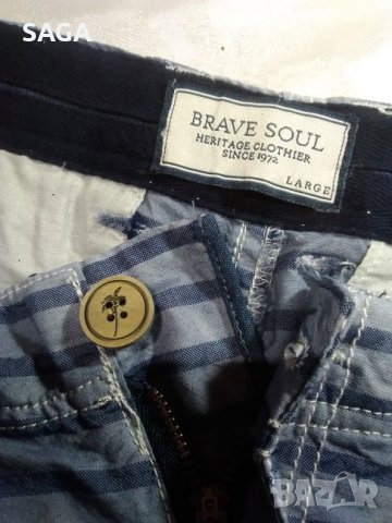 BRAVE SOUL страхотни деним слим памук L, снимка 5 - Къси панталони - 25660328