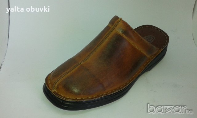 Мъжко сабо ''КРИСТИЯН'' - ЕСТЕСТВЕНА КОЖА, българско производство, снимка 7 - Официални обувки - 18484665