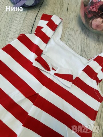 Рокля райе с обувчици , снимка 4 - Детски рокли и поли - 25557712