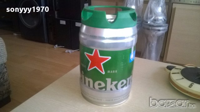 Heineken 5litra-буре от бира-30х20см-алуминиево