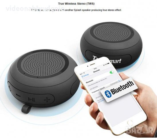 Tronsmart Element Splash Bluetooth 4.2 Тонколонка Водоустойчива IP67 Бас Микрофон 7W 3D 10 Чaсa Звук, снимка 4 - Слушалки и портативни колонки - 26076616