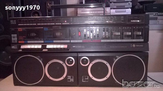 Sound electronic pc-190 hi-fi голям двукасетъчен, снимка 12 - Радиокасетофони, транзистори - 13786000