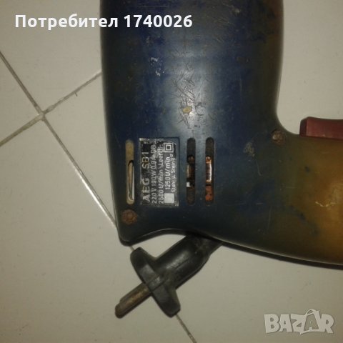 Електрическа дрелка АЕГ 190в, снимка 3 - Бормашини - 24528265