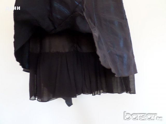 Ефектна пола в кафяв цвят, снимка 4 - Поли - 15188052