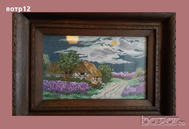 2 бр. Гоблена "Тепавица" и "Перуники", ръчна изработка, снимка 5 - Гоблени - 15120596