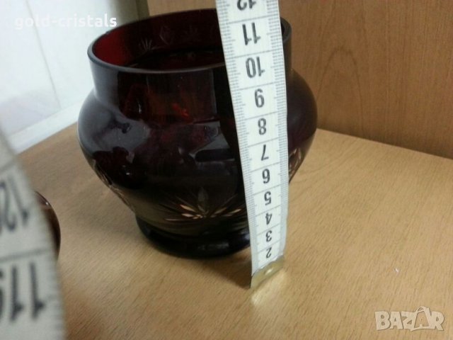 Кристална захарница бонбониера буркан , снимка 12 - Антикварни и старинни предмети - 22151191