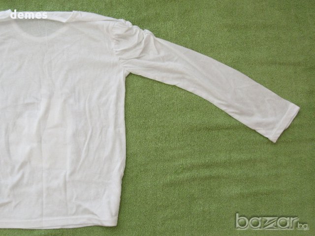 Фина бяла трикотажна блуза за момиче размер 140, нова, снимка 6 - Детски Блузи и туники - 17491710