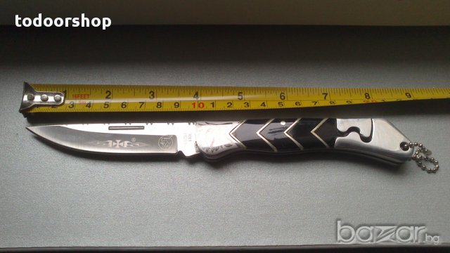Нож с красиви орнаменти В1883 сгъваем , снимка 3 - Ножове - 13607817