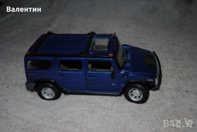 Метална количка Hummer H2 в мащаб 1:27, снимка 5 - Колекции - 22220714