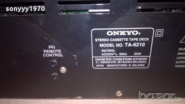 onkyo ta-6210 deck-внос швеицария, снимка 15 - Ресийвъри, усилватели, смесителни пултове - 19071008