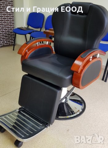 Бръснарски стол S19N, снимка 2 - Бръснарски столове - 24512348