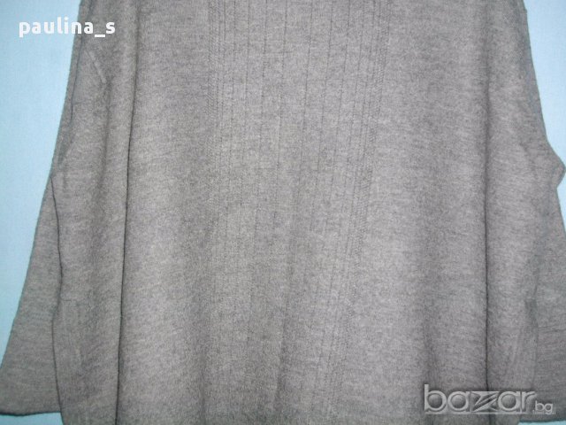 Пуловер тип пончо с Ръкави / 100% кашмир и вълна , снимка 5 - Блузи с дълъг ръкав и пуловери - 16389004