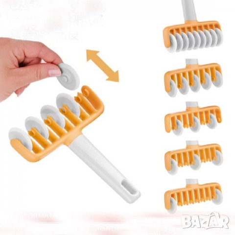 37 части Уред Нож Валяк ролер с различни приставки за декориране на пай пица и рязане тесто паста , снимка 3 - Форми - 24934656