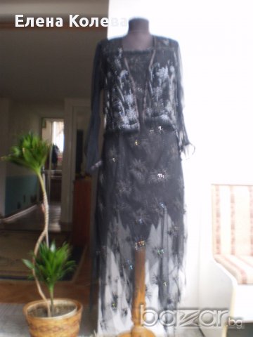 Елегантна официална бална рокля и шал/воал, снимка 4 - Рокли - 16591514