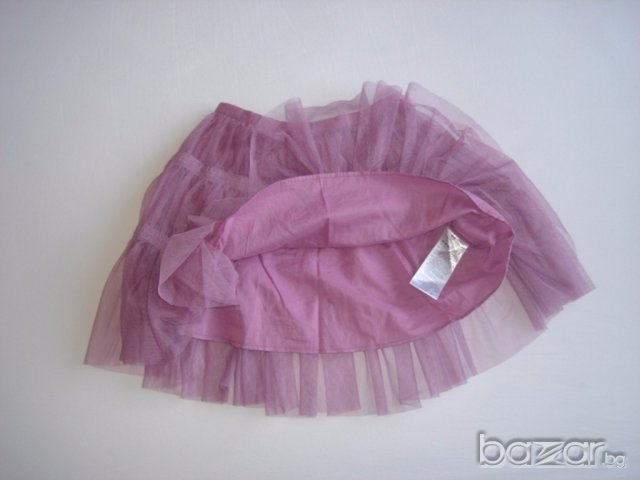 Лилава пола,тип туту,пачка, 128 см. , снимка 2 - Детски рокли и поли - 16400094