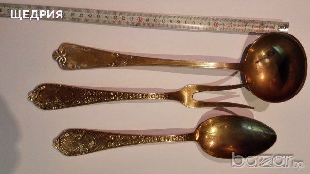 Старинни бронзови прибори, снимка 2 - Антикварни и старинни предмети - 19744544