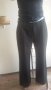 Дамски панталон черен на бяло райе сузи висока талия +, снимка 1 - Панталони - 15325957