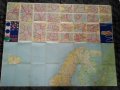 Голяма Стара Автомобилна Карта на Европа/Europa-1974г., снимка 2