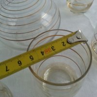 Стъклени чаши чашки , снимка 3 - Антикварни и старинни предмети - 23854578